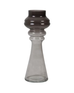 Vaas 13x35 cm Lavon Glas Smoke Grjis