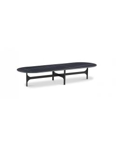 Salontafel Minot Kermiek Noir Desire (2) 150x50x28 frame anodic brownNooi