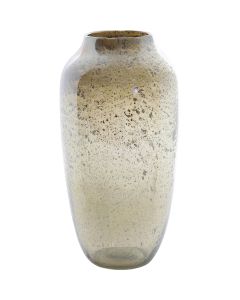 Vaas 21x40 cm Noami Glas Steenslag Amber