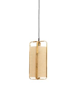 Hanglamp Ø27x56 cm SENDAI zand+bamboe naturel