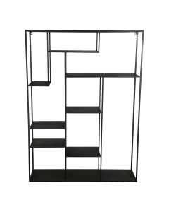 Wanddecoratie zwart metaal