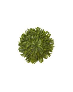 Wandornament 50cm plum olijfgroen
