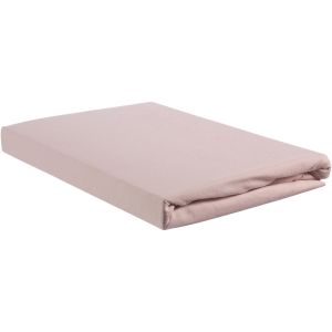 Hoeslaken Jersey Splittopper Soft Pink 180x200/220