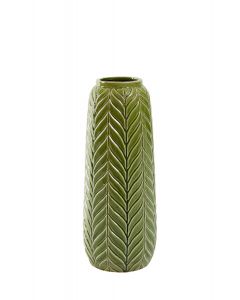 Vaas Ø14,5x33,5 cm Lilo keramiek groen