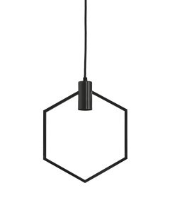 Hanglamp 30x37 cm AINA mat zwart