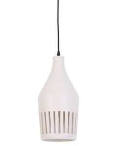 Hanglamp Ø19x40 cm TWINKLE keramiek zacht wit