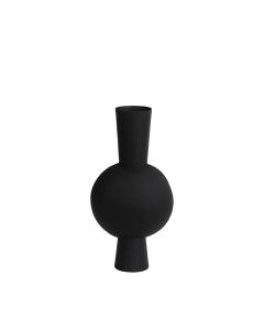 Vaas Kavandu 13,5x9x39,5 cm mat zwart