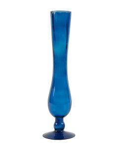 Vaas Bariro Ø10,5x42 cm glas donker blauw
