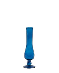 Vaas Bariro Ø9,5x27 cm glas donker blauw