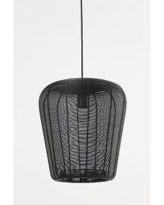 Hanglamp Ø31x37 cm ADETA mat zwart