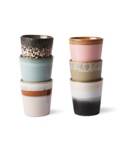 70s ceramics: coffee mugs, oberon (set of 6)