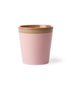 70s ceramics: coffee mug, pink