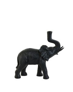 Tafellamp olifant matzwart 37x14x36cm
