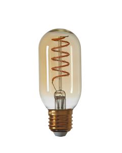 Deco LED staaf breed Ø4,5x12,5 cm LIGHT 4W amber E27 dimbaar