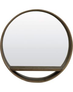 Spiegel 56x11 cm Viria hout donker bruin