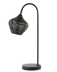 Tafellamp Alvaro 27x20x61cm mat zwart