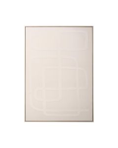 Schilderij Ono - Taupe - 103x143 cm