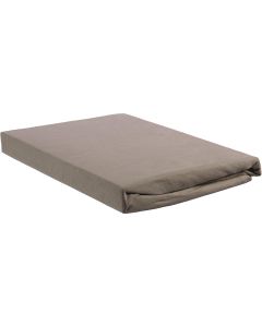 Hoeslaken Jersey Topper Taupe 160x200/220