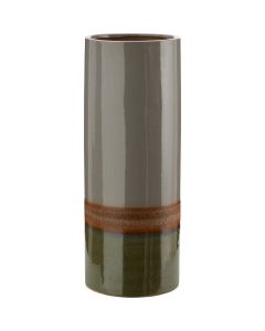 Vase layers green grey