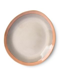 70s ceramics: dinner plate, earth